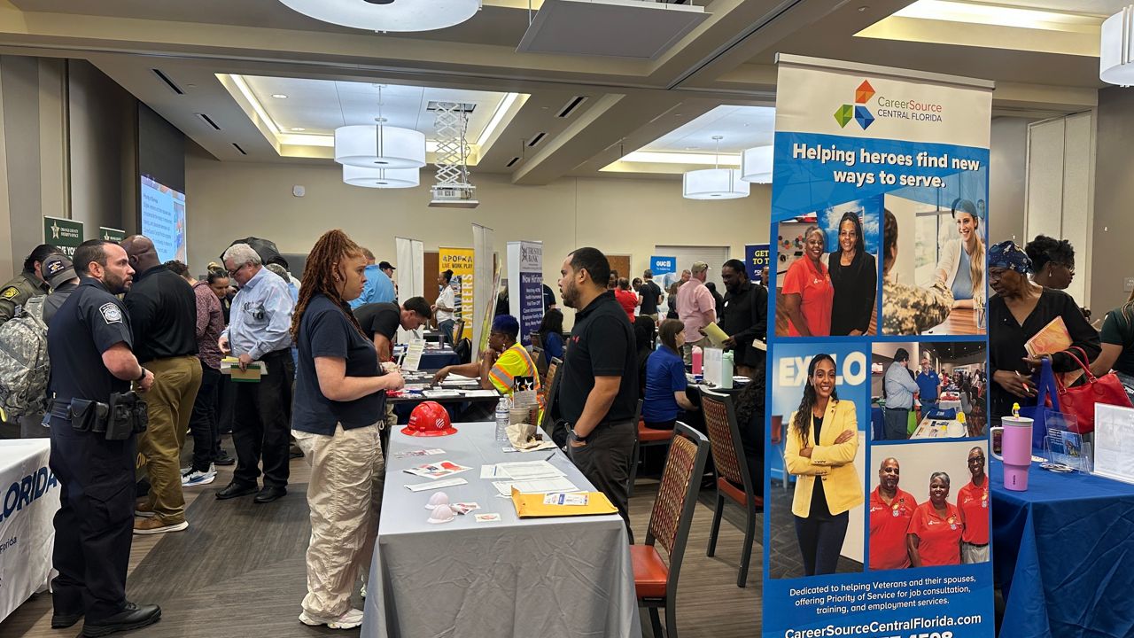 CareerSource Central Florida hosted a dedicated job fair to connect veterans and their spouses with meaningful career opportunities across multiple industries. (Spectrum News)