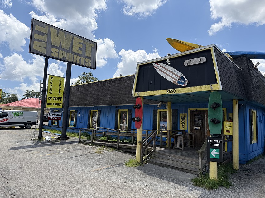 All Wet Sports, at 8550 Beach Blvd. in the Grove Park area, has operated for 24 years, the last 21 at this location. Owner Andy Fraden previously worked in his family's 100-year-old produce business before turning his passion for water sports into a career.