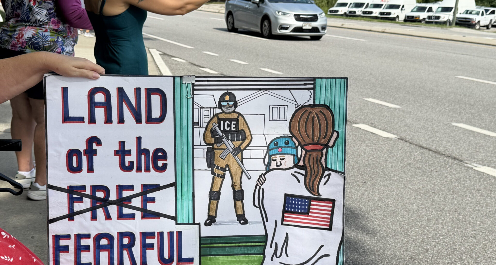 Nationwide Day of Action in Largo, July 25. Photo by Daria Mironova/WMNF News.