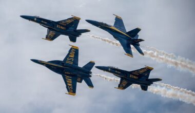 Navy initiates safety review after Blue Angels fly low over Florida beach