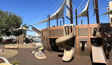 The park playground near Friendship Fountain