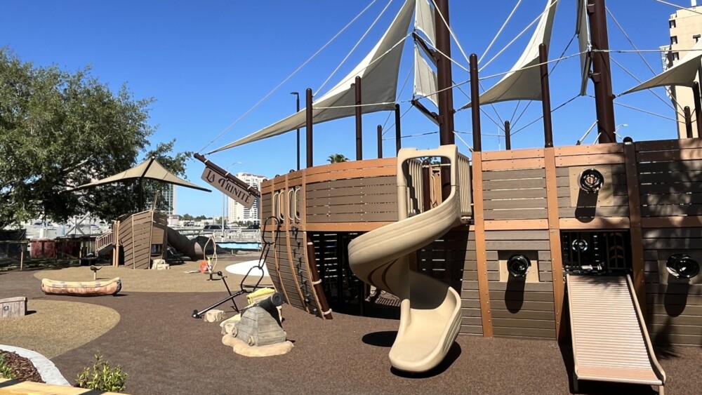 The park playground near Friendship Fountain