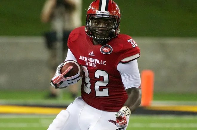 DaMarcus James ran for 206 yards and three touchdowns as part of a historic rushing effort against SEMO on November 23, 2013.
