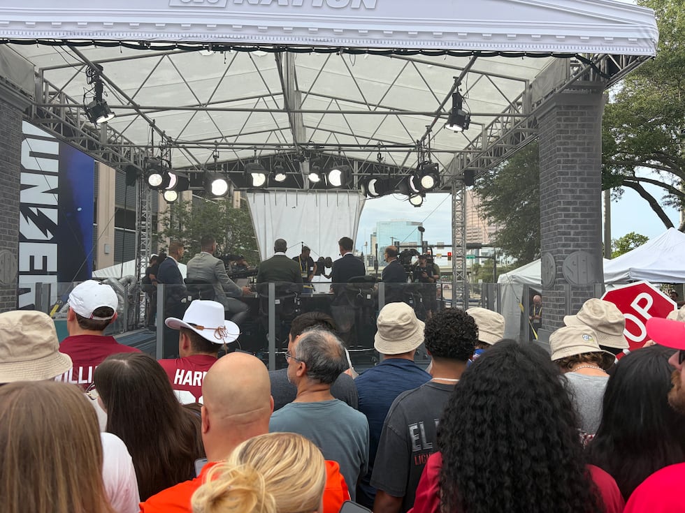 SEC Media Days kicked off in Tampa on Sunday at "Thunder Alley" outside of Benchmark...