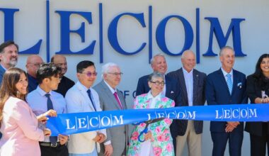 LECOM leadership attending ribbon cutting