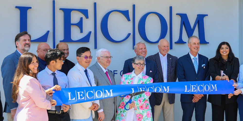 LECOM leadership attending ribbon cutting