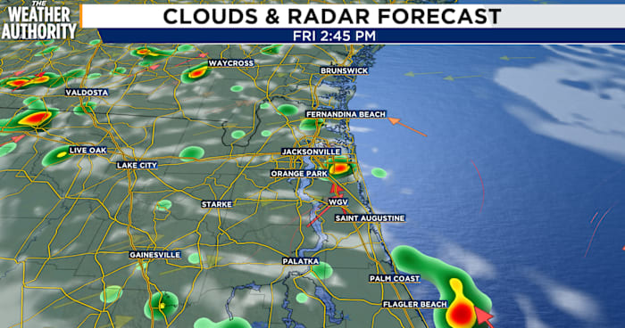 Showers, thunderstorms increase into the weekend for Northeast Florida, Southeast Georgia
