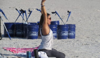 Yoga instructor delivers paradise of mind on beach - FORT MYERS