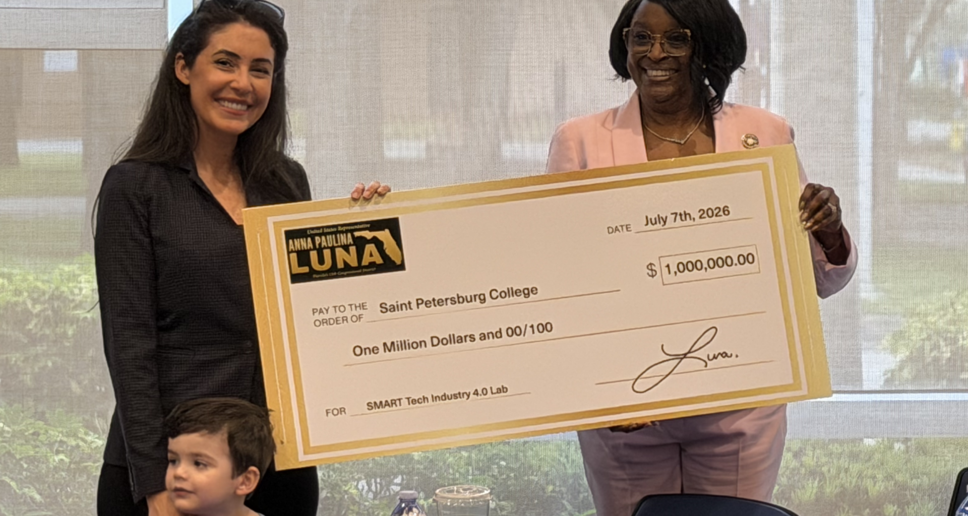 Luna delivers $1M to SPC to strengthen workforce pipeline