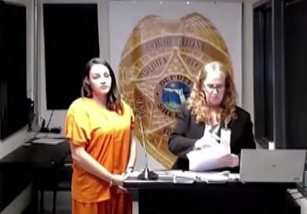 A frame grab from courthouse video of Yissely Herrouet at arraignment. Residents of The Club at Brickell Bay, a condo tower where 85 percent of the units are rented through Airbnb and other vacation sites, are fighting to reclaim their once peaceful life
