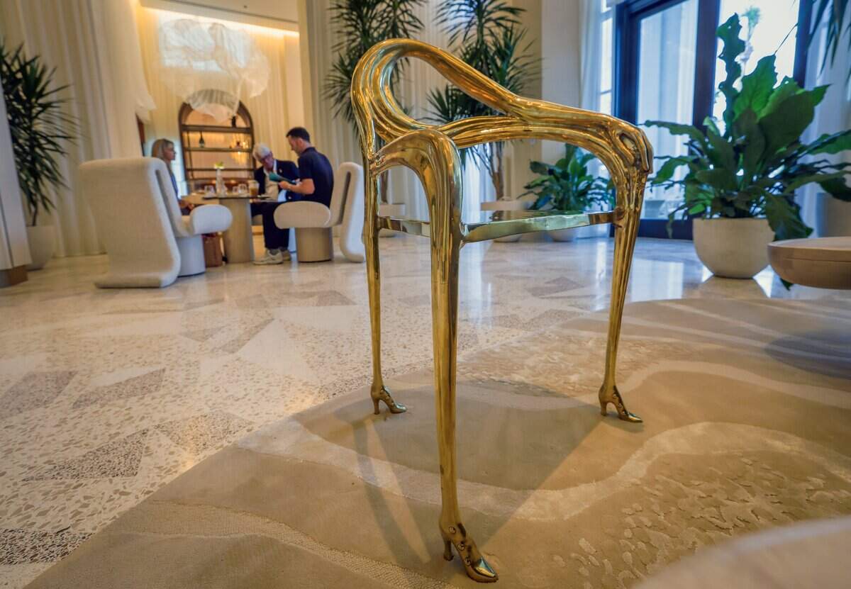 Original Salvador Dalí “Leda Chair, will be in The Lobby at the Delano Miami Beach. The Delano reopened to the public in May. The Art Deco hotel, first opened in 1947, was closed in 2020 for restoration.