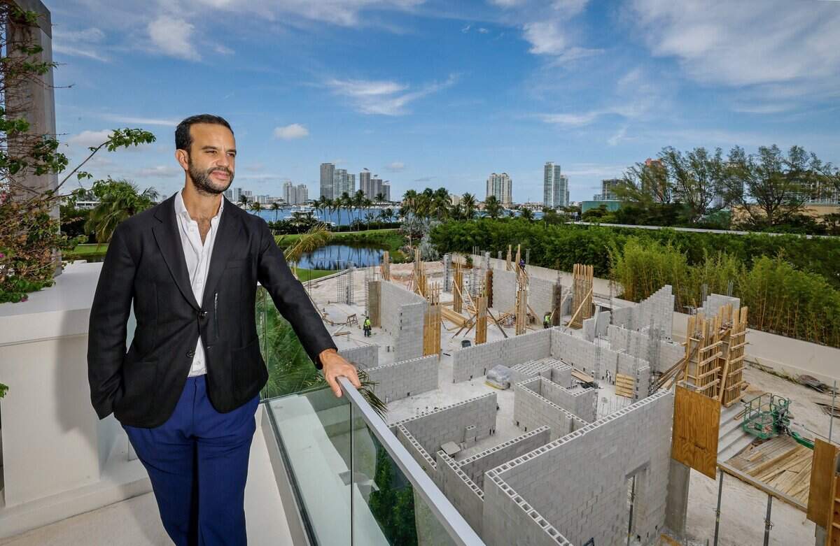 David-Emmanuel Cohen, President and CEO of Madar group USA. Cohen is developing The Mansions, an exclusive 2.5-acre enclave of newly built, freestanding mega-mansions on Fisher Island on Miami Beach, Florida, on Wednesday, June 10, 2026.
