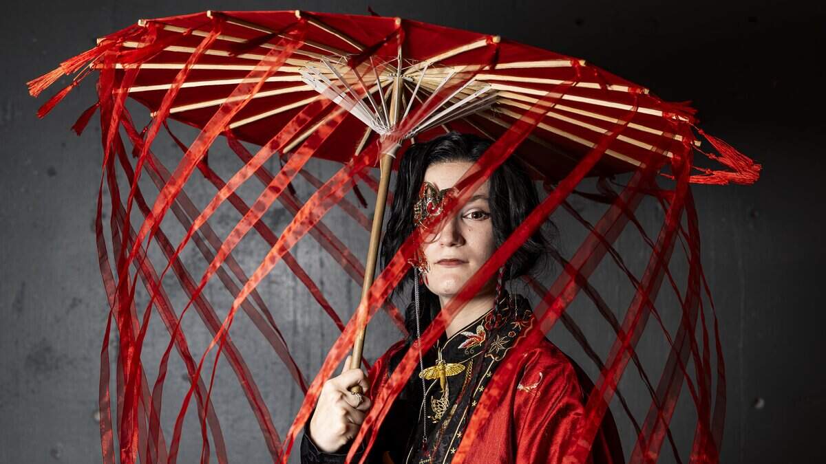 Ava Bachryj cosplays as Hua Cheng from Heavens Officials Blessing during Florida Supercon 2026 at the Miami Beach Convention Center on Friday, July 10, 2026, in Miami Beach, Fla.