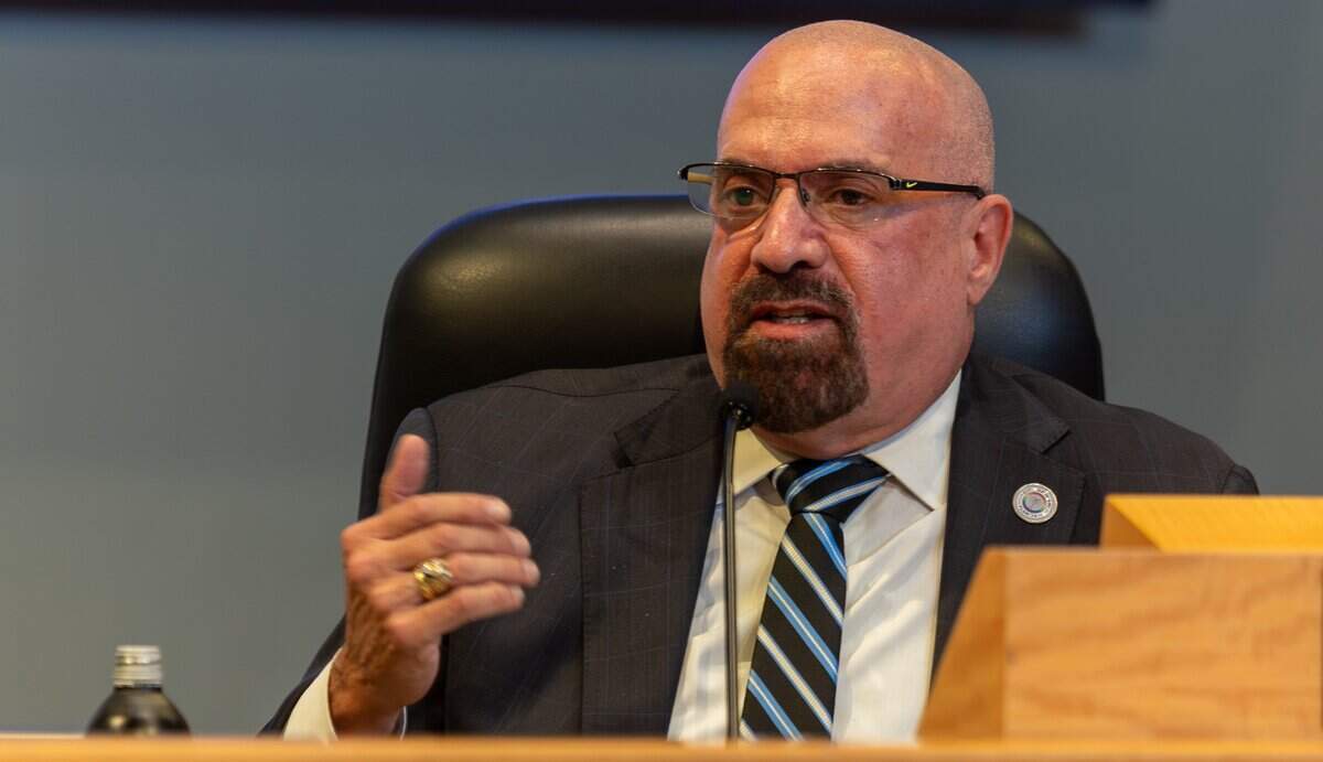 Commissioner Damian Pardo speaks during a commission meeting at Miami City Hall in Miami, Fla., on Thursday, June 11, 2026.
