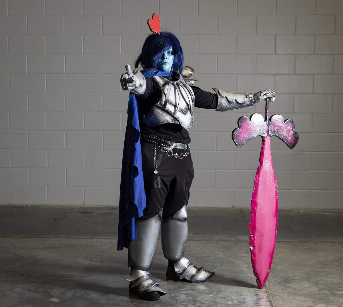 Sebastian Bolivar cosplays as Kris from Deltarune during Florida Supercon 2026 at the Miami Beach Convention Center on Friday, July 10, 2026, in Miami Beach, Fla.