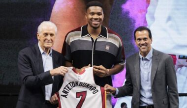 Giannis Antetokounmpo explains new number with Miami Heat