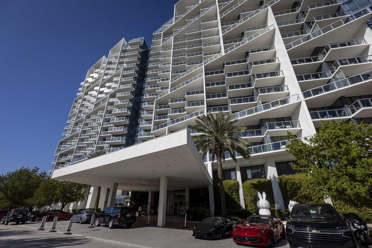 The W South Beach hotel on Collins Avenue in 2023.