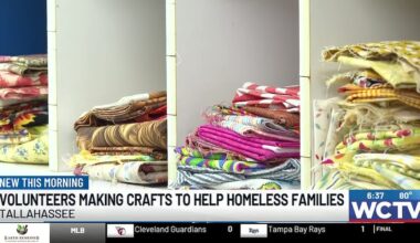 Volunteers sew crafts to support homeless children in Tallahassee