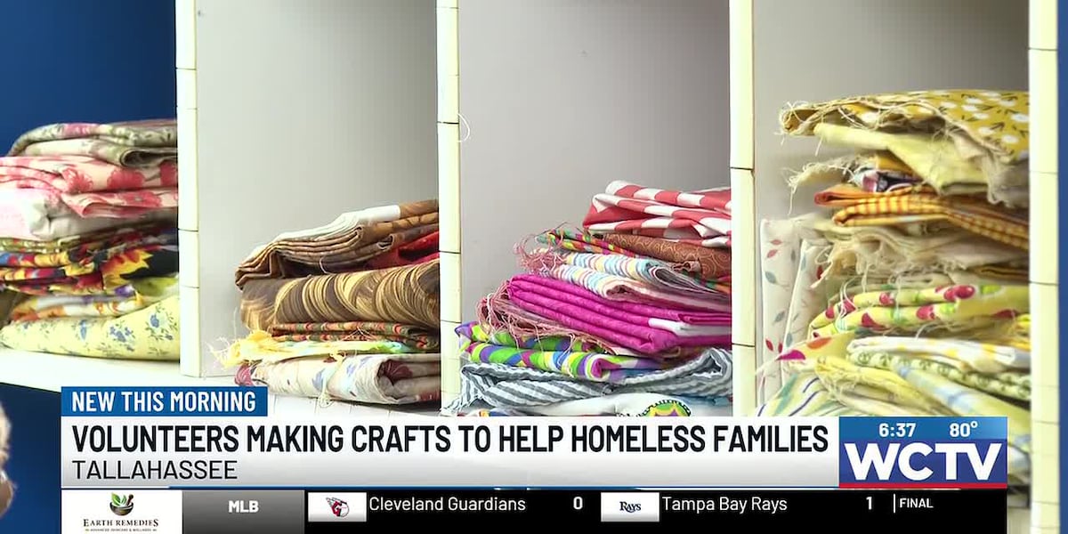 Volunteers sew crafts to support homeless children in Tallahassee