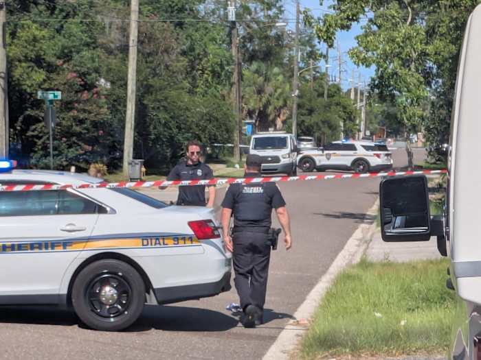 JSO responding to homicide in the College Gardens neighborhood