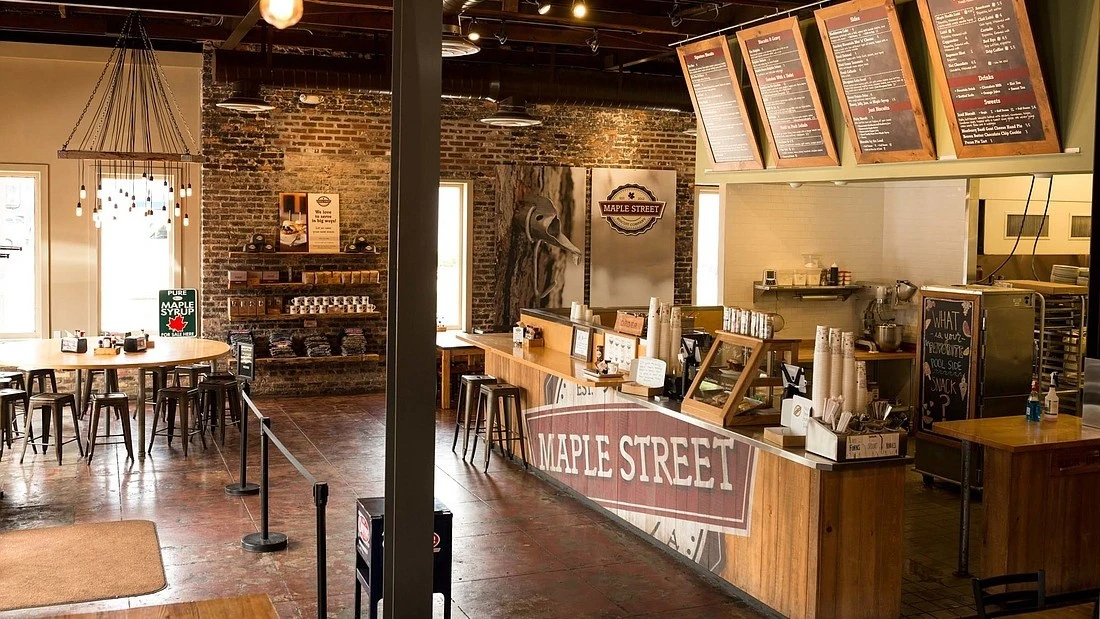 The interior of a Maple Street Biscuit Co. restaurant.