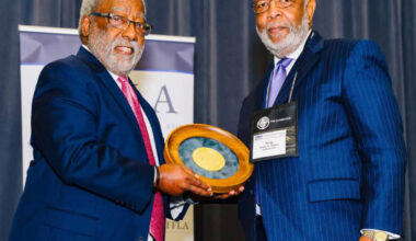 Medal of Honor recipient H.T. Smith and Craig Gibbs