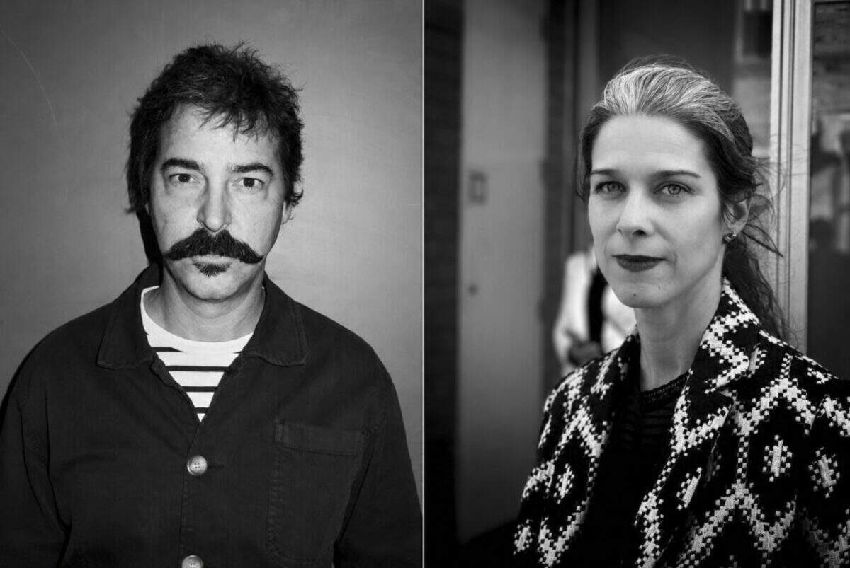 The artists: Ruben Millares, left, and Antonia Wright.