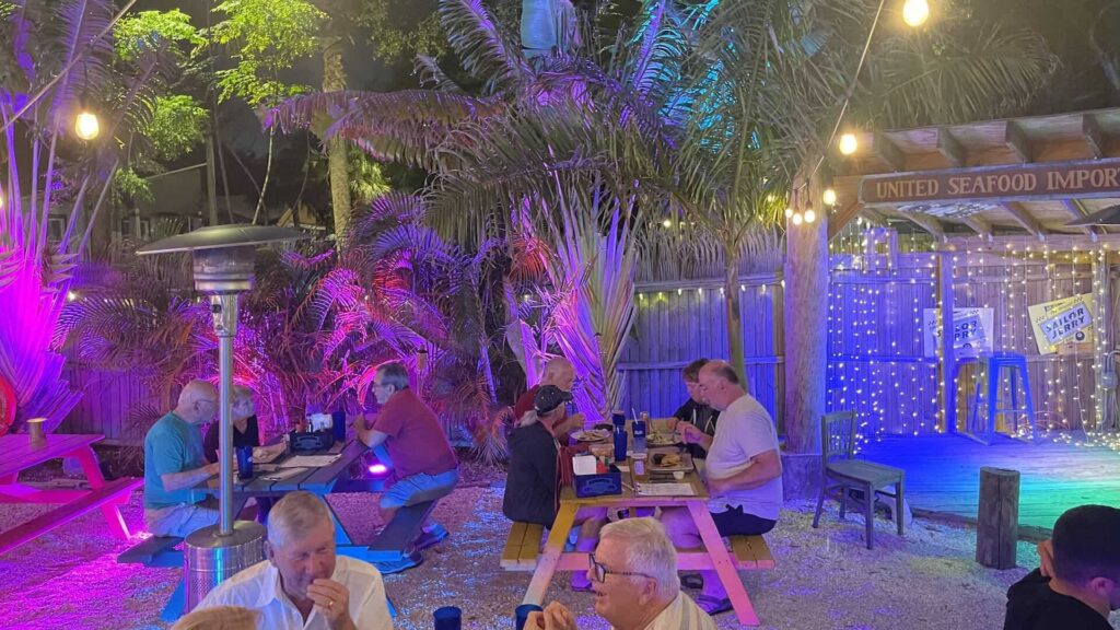 An outdoor restaurant
