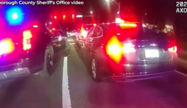 Caught on Camera: Traffic stop in Hillsborough ends in rollover crash
