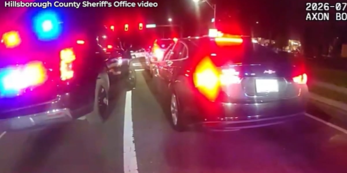 Caught on Camera: Traffic stop in Hillsborough ends in rollover crash