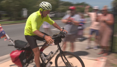 Leon tennis coach Kevin Record returns home from worldwide bike trip