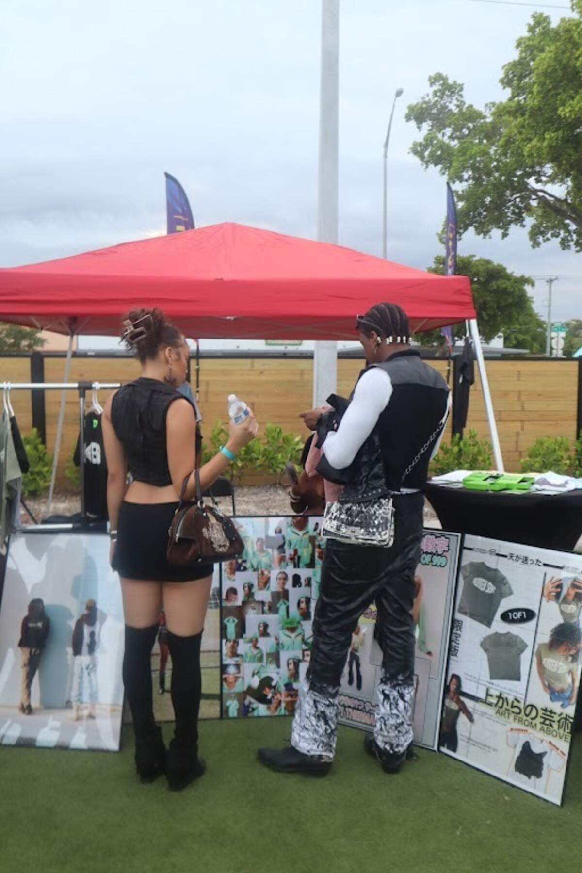 Customers shop at a Neighborhood Threads pop-up event.