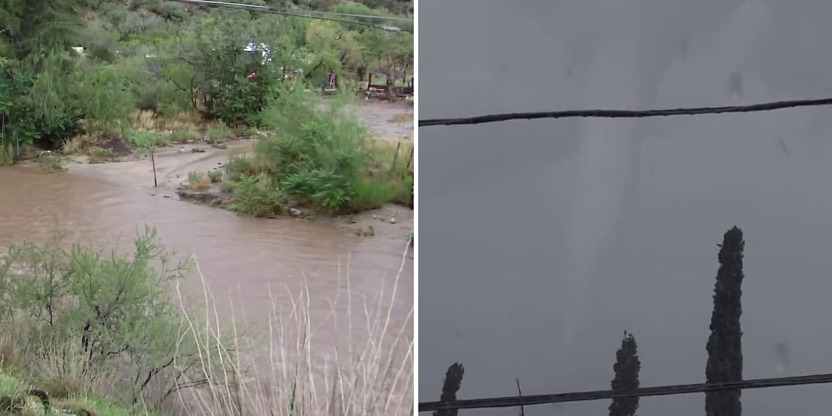 Monsoon storms flood Globe-Miami area, funnel cloud spotted