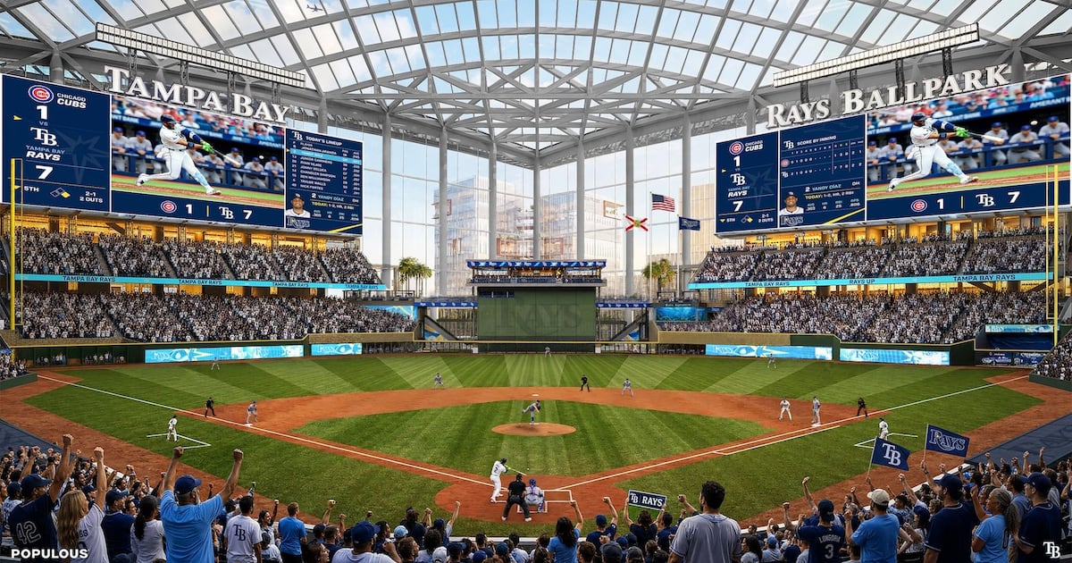 Tampa Bay Rays show off interior of planned Tampa ballpark in new renderings