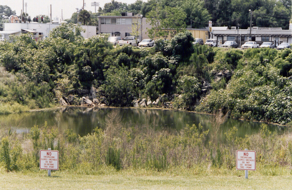 Lake Rose now occupies the former site of the Winter Park sinkhole.