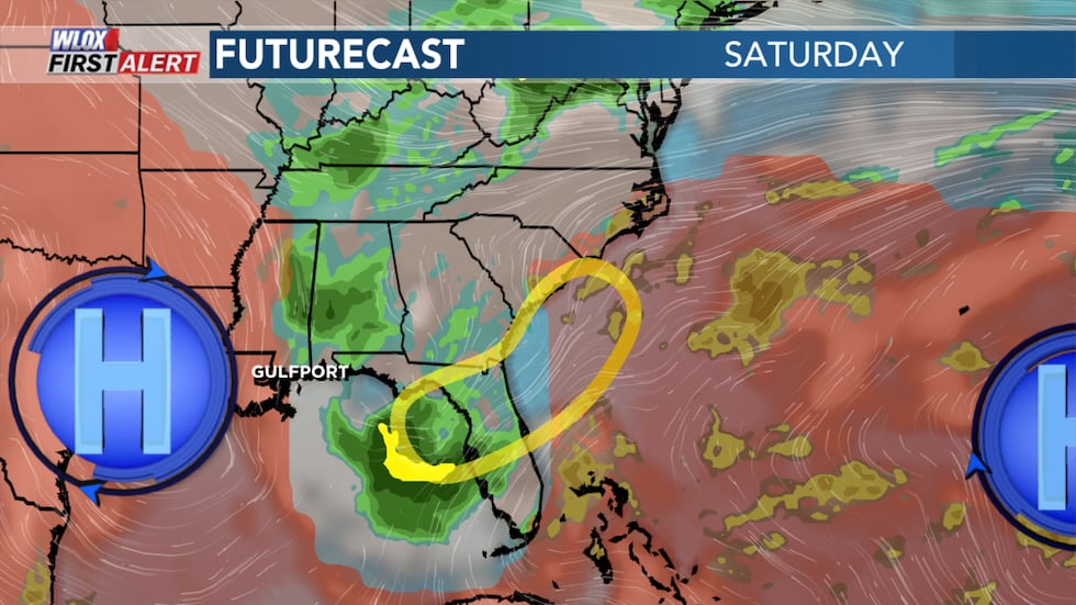 Low pressure could begin to form somewhere near Florida this weekend