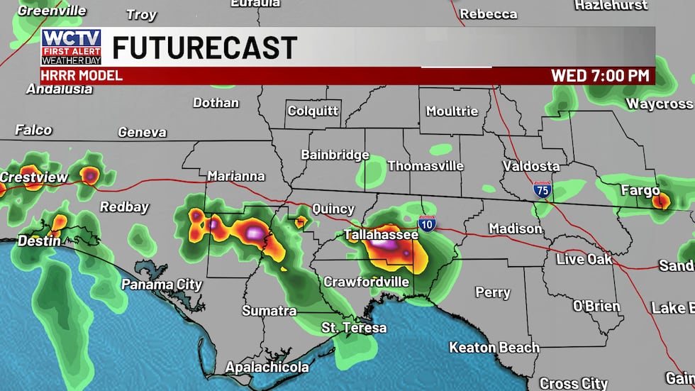 Strong to severe storms develop on Wednesday afternoon. Gusty winds will be the main thing to...