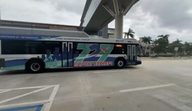 PSTA's 727 Express from Downtown St. Petersburg to Tampa International Airport (Spectrum News)