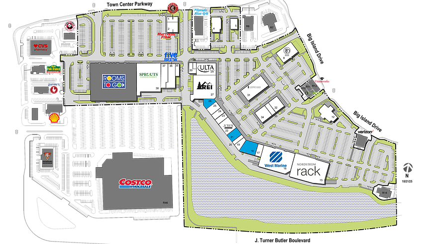 Purple Innovation Inc. is proposed in The Markets at Town Center in Unit 23, called Unit 8 in permitting. Purple Innovation Inc. is proposed in The Markets at Town Center in Unit 23, called Unit 8 in permitting.