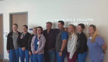 Stroke survivor returns to TMH ward to thank nurses who saved his life