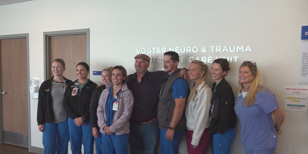 Stroke survivor returns to TMH ward to thank nurses who saved his life