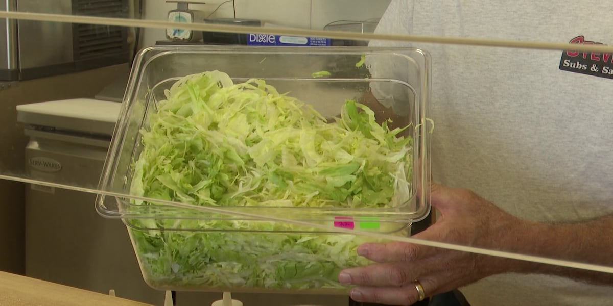 Jacksonville sub shop says sales down despite not using recalled lettuce