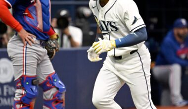 Mullins homer in the eighth inning lifts Rays over the Rangers