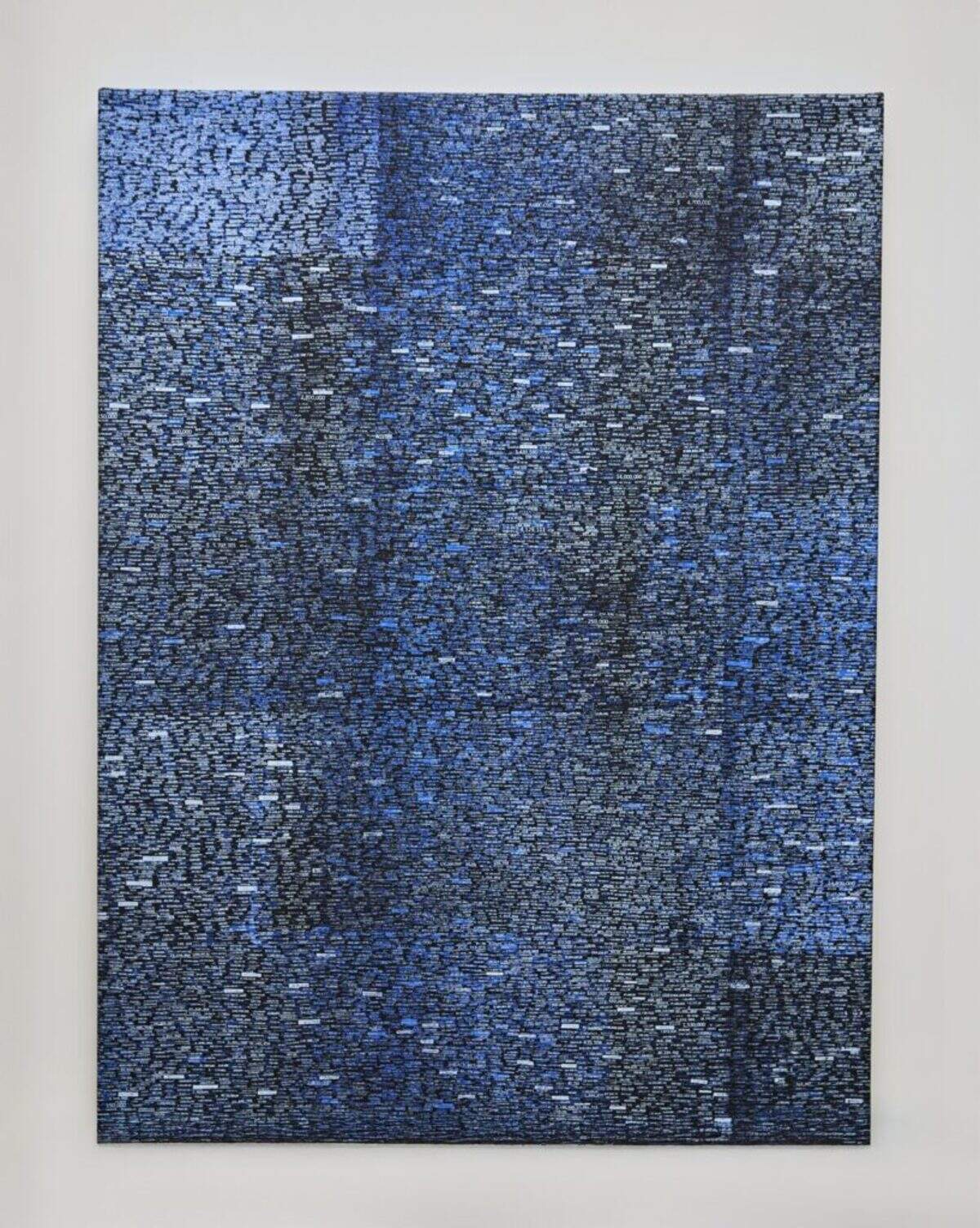 Ruben Millares, “Paint by Number,” 2017, acrylic on canvas, 36 x 48 in.