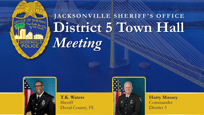 JSO hosting town hall meeting next week for District 5 residents at Trinity Baptist Church