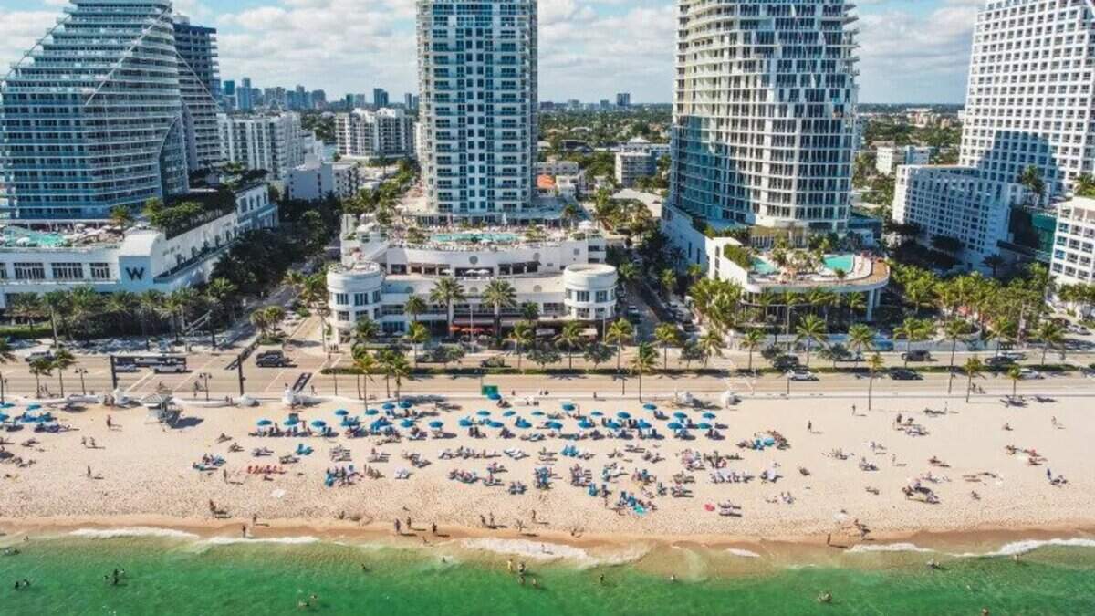 This is Fort Lauderdale beach, north of Miami.