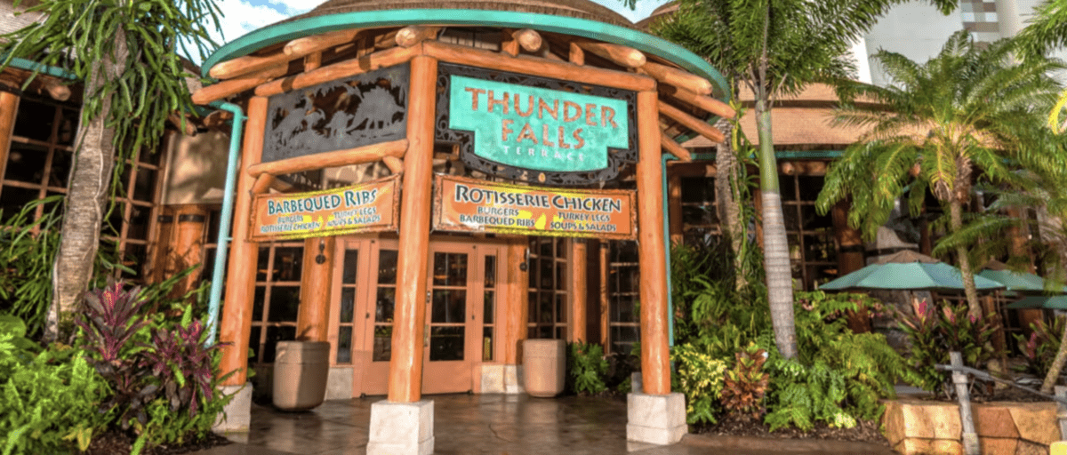 The exterior of Thunder Falls Terrace