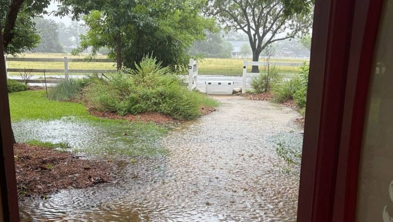 Texas woman watches flooding unfold from Orlando