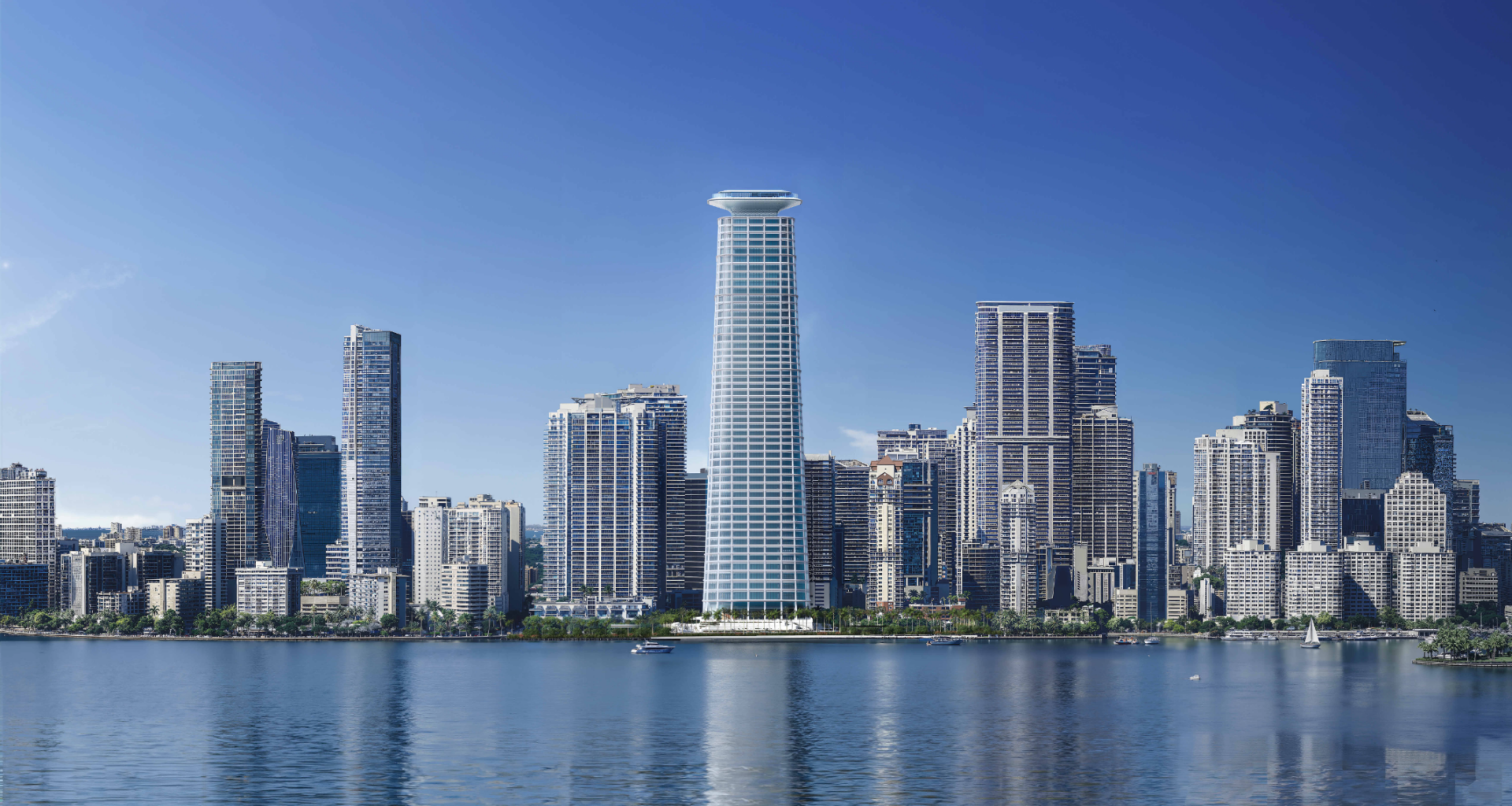 Shoreline Review Submitted For Foster + Partners-Designed Office Tower At 1201 Brickell Bay Drive In Brickell