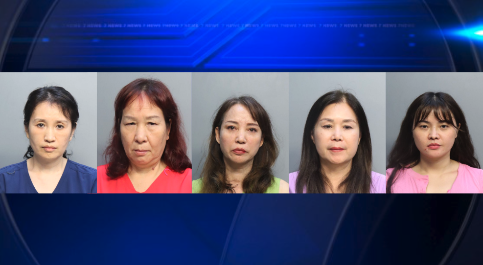 5 women arrested in Miami-Dade massage parlor prostitution sting - WSVN 7News | Miami News, Weather, Sports